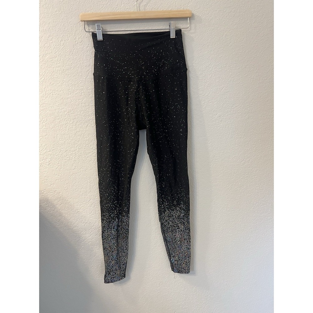 Beyond yoga alloy sparkle ombré black high waist legging M